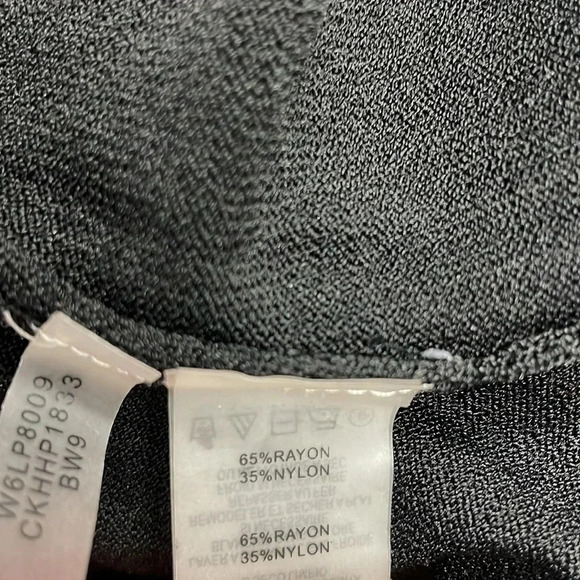 Calvin Klein Woman Zippered Cardigan NEW Black and White Sweater Size 1X - Picture 8 of 8